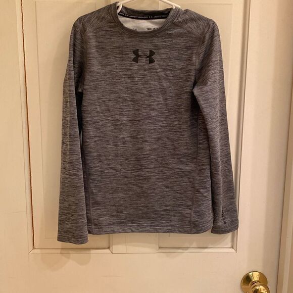 Under Armour Boys' Armour ColdGear Long-Sleeve T-Shirt - Picture 1 of 4